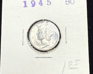1945 Mercury Dime