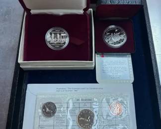 1980S Canadian Uncirculated Set And Commemoratives 