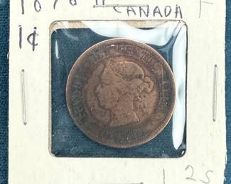1876H Canada 1 Cent coin