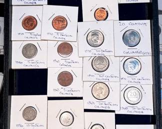 An Assortment of Coins From Columbia