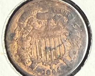 1864 United States twocent piece 