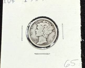 1919 Mercury Dime