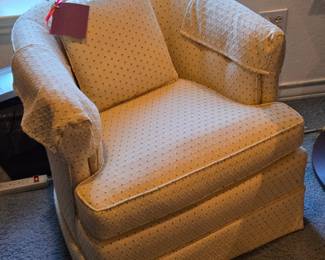 Carr & Company swivel lounge chair