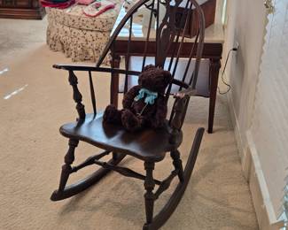 Antique Windsor Rocking Chair