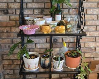 Black Wrought Iron Baker's Rack