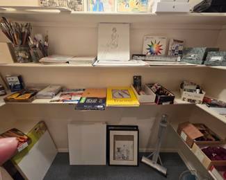 Paint Supplies; The Color Star by Joannes Itten; Oil Paint; Brushes, Prismacolor