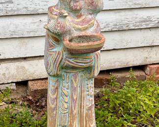 IN HONOR OF THE JUBILEE YEAR OF ST. FRANCIS,  THIS ESTATE HAS A BEAUTIFUL POTTERY ST. FRANCIS STATUE!  