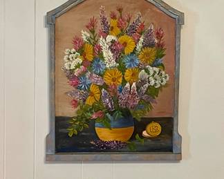 VINTAGE PAINTED WALL DECOR