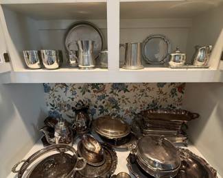 silverplate and pewter