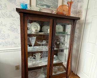 glassware, carnival glass