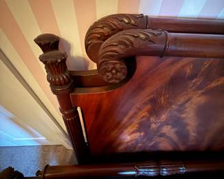 flame on French beds