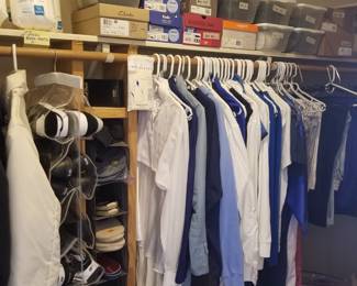 Lots of coats, jackets and women's shoes. Good selection of new shoes.