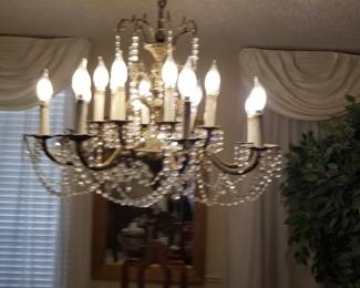 Beautiful crystal dining fixture for sale