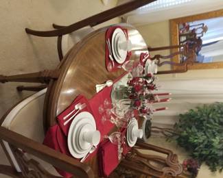 Dining set with Noritake china and silver plate flatware