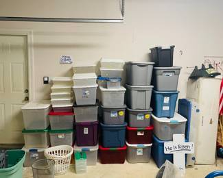 Plastic storage totes to the max!