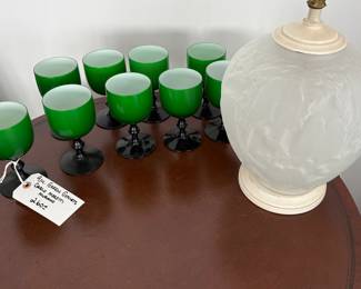 2 lamps by Consolidated Glass