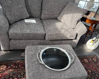 Arhaus sofa and ottoman, like new