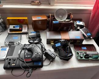 vintage medical and cameras