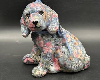 Mid Century Paisley Dog Door Stop