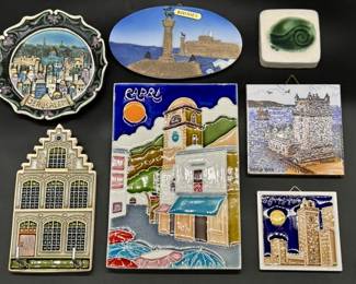 (7) Souvenir Wall Plaques & Plates