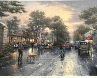 Impressionist Boulevard Scene, Circa 1940s-'50s
