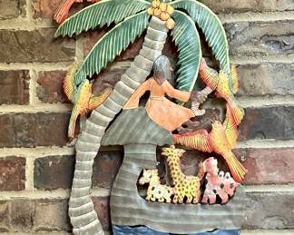 Tropical Noah's Ark Wall Decor Sculpture