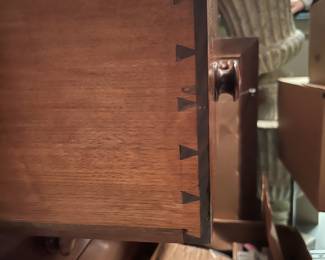 Drawers of antique dresser