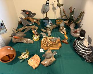 Jack Bayman hand carved birds