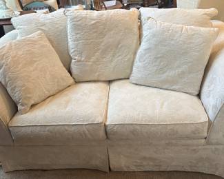 Made in USA, we have a matching oversized chair & ottoman at a nearby location