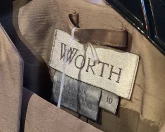 Worth silk suit $75