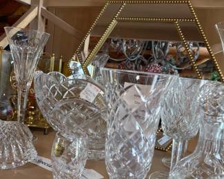 We have A LOT of REAL Waterford (not that cheap Marquis) that is the lower version .  At least 75% off retail..some marked down even more!