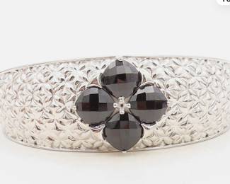 sterling and Hemitite cuff.  $80