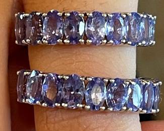 Tanzanite rings. small. set in sterling silver.  $35 ea