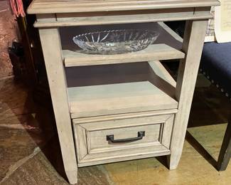 2 modern newer night stands $299 for both.  Very high quality, heavy hard wood