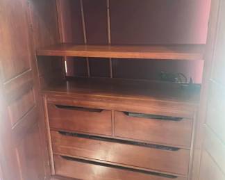large armoie great for storage.  Also has a pull out deskYours for $25. Bernhardt