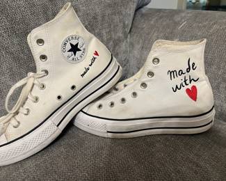 Chuck Taylor “made with love Converse, tennis shoes