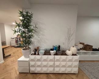 CB2 pyramid storage console, dishes and other home finds