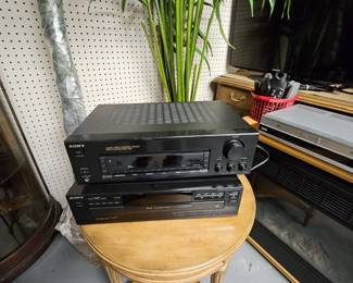 Sony receiver and disc player