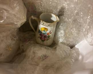 Dresden Porcelain Pitcher with Floral Motif