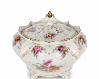 Porcelain Covered Vegetable Dish third image