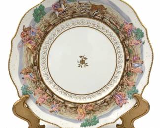 Richard Ginori Hunting Scene Porcelain Plate third image