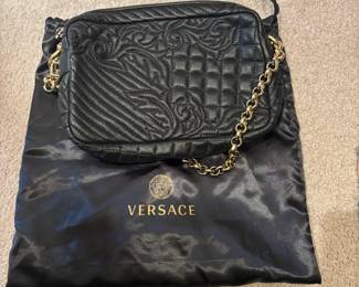 Versace Vanitas Quilted Leather Shoulder Bag fourth image
