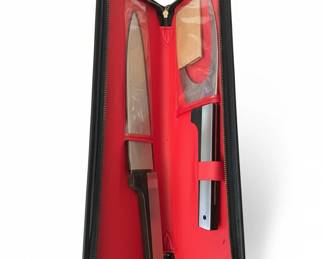 HandHoned Japanese Chef Knife Set in Case third image