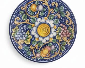 HandPainted Italian Maiolica Decorative Plate Firenze third image