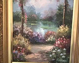 Garden Landscape Oil Painting third image