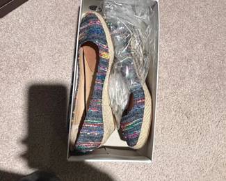 Lucky Brand LKTilly Black Multi Espadrille Flats