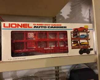 Lionel O and O Gauge Santa Fe Auto Carrier  Toy Train Car