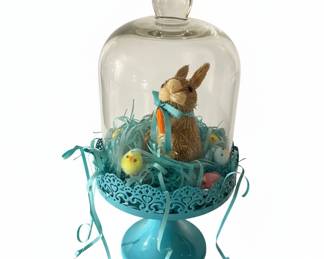 Easter Bunny Cloche Display third image