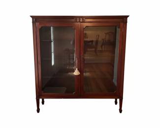 Antique Mahogany China Cabinet fifth image