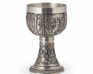 Artina SKS Pewter Goblet with Bacchic Scene third image